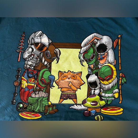 Riot Games Men's Blue Graphic T-Shirt 2XL - Picture 1 of 4